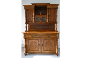 Eilt! Buffetschrank Antik Buffet Schrank, Jugendstil Nussbaum, H 200