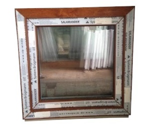 Kunststofffenster Fenster,neu auf Lager 70x70 cm (bxh) Eiche Gold Bild 1