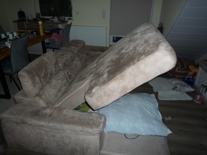 L couch mit Bettfunktion zu verkaufen. Bild 2