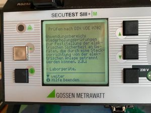 Gossen Metrawatt Secutest SIII+M mit SI+ Speicher & Koffer TOP! Bild 6