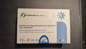 Safecare Bio-Tech Covid-19 Corona Antigen-Schnelltest 5er-Packung OVP Bild 1