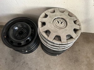 4 Radkappen von Golf V (Original VW) 14"  - ohne Felgen!