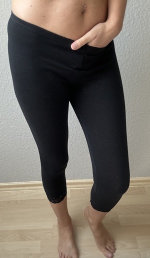 meine dufte getragene schwarze 3 4 Leggins  Bild 2