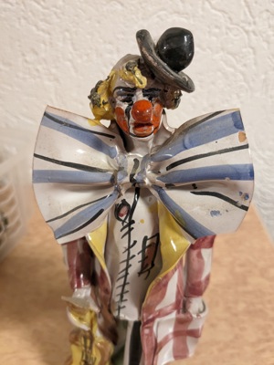 Sehr schöner Clown in Keramik Ausführung zu verkaufen Bild 5