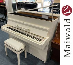 Bechstein Klavier Modell 12n weiß poliert Bild 1