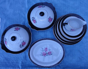 CG Delphatic ChinaBy Barratts England Reg. Nr. 8755897 Essservice 24teilig Vintage vorhandene Teile 