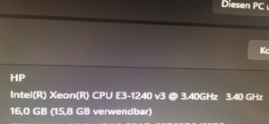HP Z230 Workstation PC 16GB Ram, Nvidia 2000 Grafik, SSD 128GB Bild 3