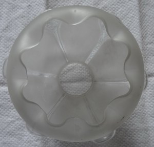 D Lampenglas Alt Lampenschirm Glas H 12   13,5   4,5   7,5 mindestens 60 Jahre Milchglas sehr gut er