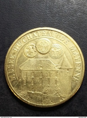 Münze aus Frankreich - Musée du chateau de Mayenne - Médailles et Patrimoine Bild 2