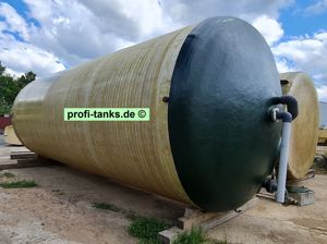 P228 gebrauchter 50.000 L Polyestertank GFK-Lagertank Wassertank Futtermitteltank Gülletank Silo Bild 2