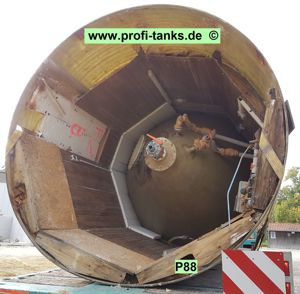 P88 gebrauchter 35.000 L Polyestertank GFK Reich-Tank kombiniertes Salzsilo inkl. Soleerzeuger Bild 6