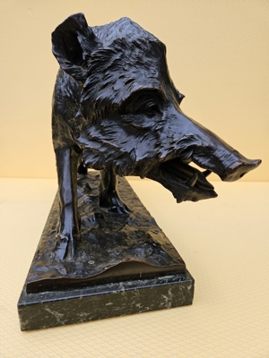 Fritz Diller Bronze Kailer Wildschwein Bild 2