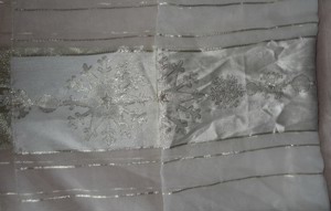 TWL Tischdecke Weihnachtsdecke Tischläufer Polyester goldfarben145x49 Dekoration festlich einwandfre Bild 6