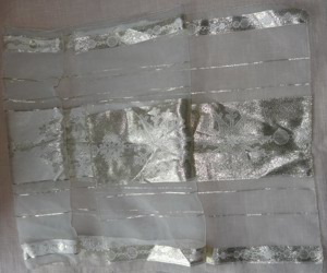 TWL Tischdecke Weihnachtsdecke Tischläufer Polyester goldfarben145x49 Dekoration festlich einwandfre Bild 5