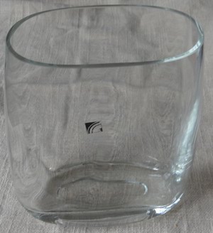 DT Light&Music Luigi Bornicoli Vase aus Glas Glasvase 18,5H 7,4x15,6 einwandfrei erhalten Dekoration Bild 1