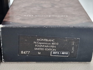 Montblanc Kunstpatron 4810 Nikolaus Kopernikus Füllfederhalter 18 Karat Gold M Neu im Karton NEU Bild 2