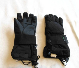 schwarze ZIENER Damen Snowboard Handschuhe m Protectshield Gr. 7