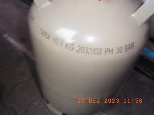 Campinggasflasche 11 kg vollständig befüllt, zugelassen bis 2029 Bild 2