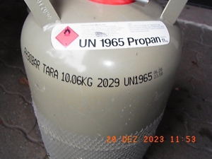 Campinggasflasche 11 kg vollständig befüllt, zugelassen bis 2029 Bild 3