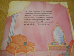 Die kleine Prinzessin , Lese , Puzzlebuch.LESEBUCH. Bild 4
