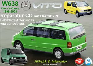 Mercedes W 638 Vito V-Klasse Werkstatt Reparatur Service CD - Die beste ! Bild 10