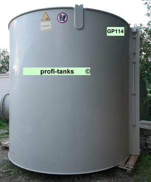 P114 gebrauchter 16.300L PP-H-Tank chemikalienbeständig Lagertank Rapsöl Gülle Flüssigfutter Wasser Bild 3
