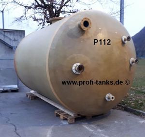 P112 gebrauchter 20000L Polyestertank Flachboden GFK Wassertank Regenauffangtank Futtermittel Gülle Bild 2