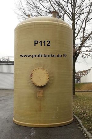 P112 gebrauchter 20000L Polyestertank Flachboden GFK Wassertank Regenauffangtank Futtermittel Gülle Bild 1
