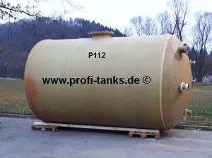 P112 gebrauchter 20000L Polyestertank Flachboden GFK Wassertank Regenauffangtank Futtermittel Gülle Bild 3