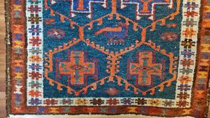 Templer Kreuzritter Teppich antik Burg Rug Knight Tomar Christusorden Almourol Orient Bild 4