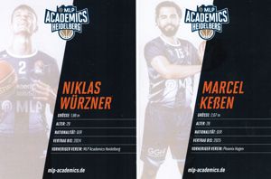 Niklas Würzner, Marcel Keßen, - Basketballspieler Autogramme.(T171) Bild 2
