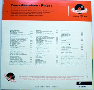 Schallplatten:  5 x  Akkordeon Bild 2
