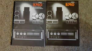 ReVox B740 Stereo Leistungsverstärker mit Bedienungsanleitung, Serviceanleitung