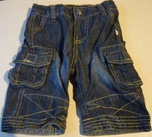 Süße kurze Jeans halblang für Kleinkinder Größe 74 "My Little Bear" wie neu