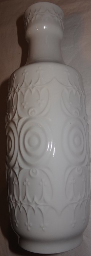 CF Alboth & Kaiser AK Vase Porzellan weiß ca. 1967 10 x 27,5cm einwandfrei erhalten Kanne Bluemnvase
