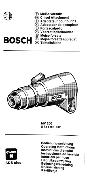 BOSCH Meißelvorsatz "MV 200"