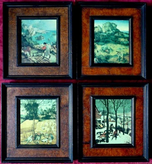 4 edle Kunstreproduktionen von Brueghel Bild 1