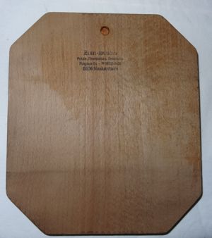 DF Holztafel Holzplatte Jubiläumsplatte Eiche dunkel 17,5x20 nur Platte gut erhalten Wandtafel Bild 2