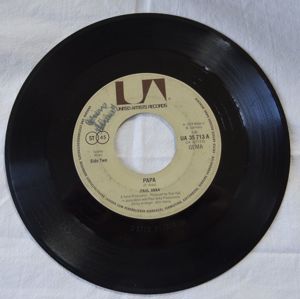 B Single oH PAUL ANKA Papa (YOU RE) HAVING MY BABY UAR 35713 A 1974 Schallplatte Oldie Vinyl Bild 2