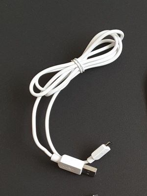Autoladekabel schwarz und USB-B Kabel weiß 3 und 2 Euro Bild 5