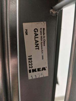 IKEA Galant Eck-Schreibtisch höhenverstellbar mit Zubehör Bild 2