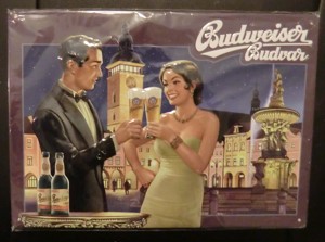 "In 80 Tagen um die Welt" & "Budweiser" - Reklameschild Bild 6