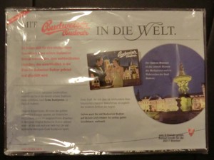 "In 80 Tagen um die Welt" & "Budweiser" - Reklameschild Bild 8