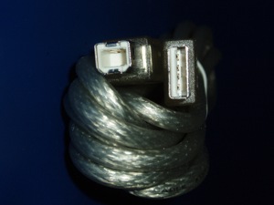 USB-Kabel A auf B, ca. 1,8 m lang, geschirmt Bild 2