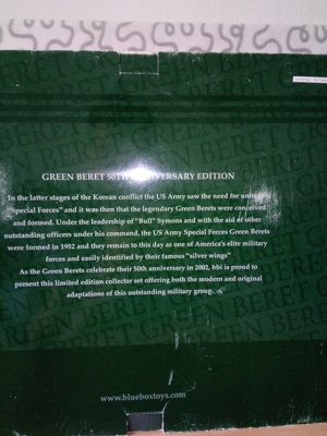 Sammlerfigur Green Beret 50th Anniversary Edition (Limited Edition)  Bild 1