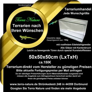 Terrarium : 50x50x50 cm, (LxTxH) Bild 1