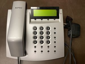 Tischtelefon AGFEO T15, silber