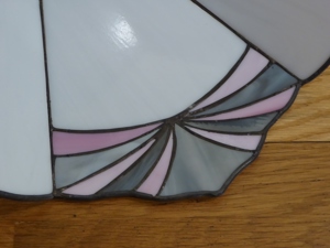 Decken - Hängeleuchte  bleiverglast Jugenstil-Design Bild 5