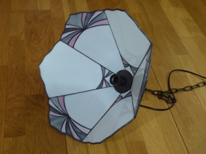 Decken - Hängeleuchte  bleiverglast Jugenstil-Design Bild 4