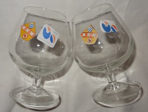 H Cognacschwenker 4 Stück Cognacglas Santenay Bourgogne Tour de France 1988 H alt gut erhalten Bild 10